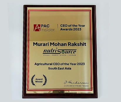 CERTIFICATE APAC CEO OF THE YEAR